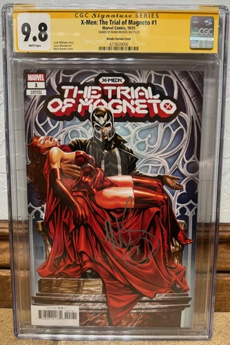 X-Men Trial of Magneto #1 CGC 9.8 SS SIGNED Mark Brooks Marvel Comic Wolverine