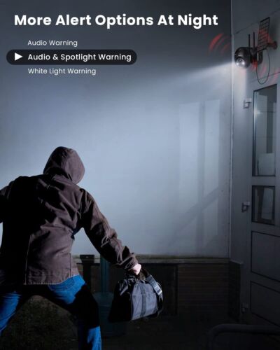 2K Security Camera Wireless Solar Battery Surveillance Cam CCTV Wifi 360° PTZ UK - Picture 21 of 33