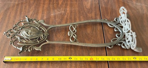 Antique 1800’s Art Nouveau Table Top Metal Easel Stand to Display Art or Photo - Picture 13 of 24