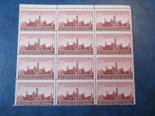 SMITHSONIAN INSTITUTION block of 12 #943