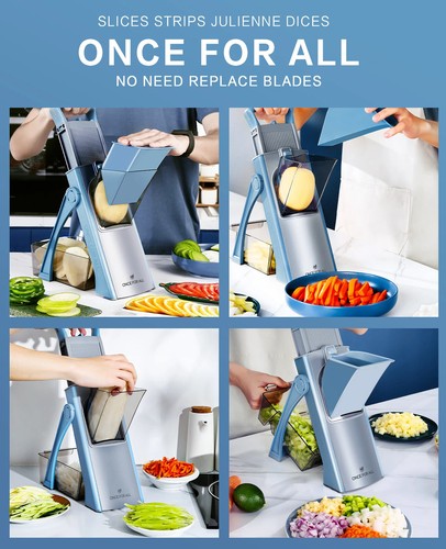 Accesorios de cocina rebanadora, rebanada de verduras, picadora de alimentos, cortadora, cortadora de frutas - Imagen 3 de 18
