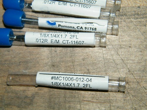 5 pcs 1/8" x 1/4" x 1.7" 2 flute & 3 pcs 3/16" x .31" x 1.6" CARBIDE END MILLS - Bild 2 von 7