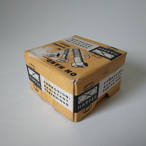 100 viti a macchina NOS vintage Harper 8-32 x 3/4" - scanalate - acciaio inox - anni '60 - Foto 9 di 11