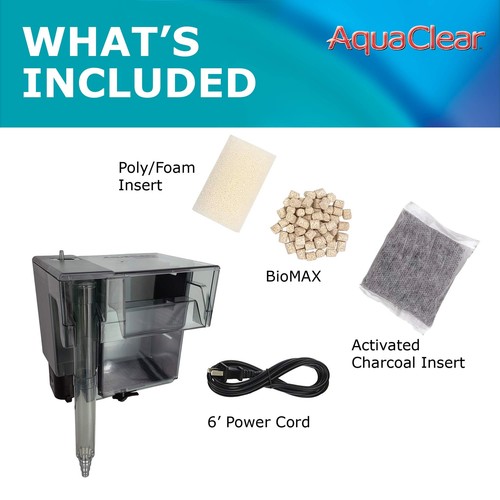 AquaClear 70 Power Filter for 40 to 70 Gallon Aquariums Mechanical Chemical F... - Picture 6 of 12
