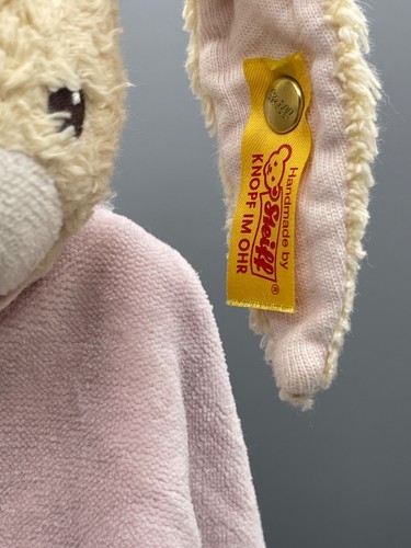 🌸Steiff Schmusetuch Hase rosa Schnuffeltuch Kuscheltuch - Bild 3 von 8