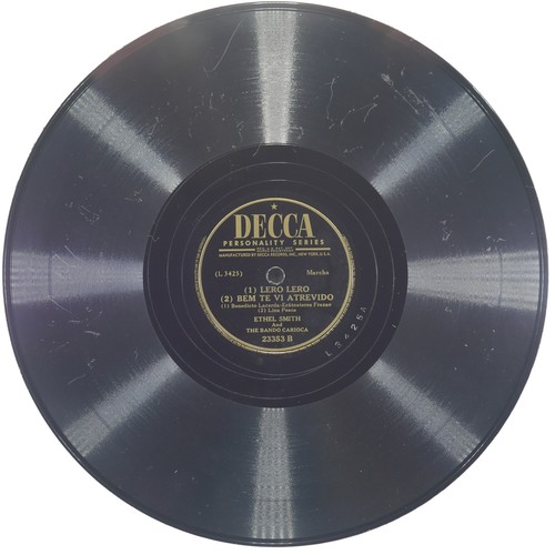 ETHEL SMITH Tico-Tico / Lero Lero Bem Te Vi Atrevido DECCA 23353 VG 78 10" 1944 - Picture 4 of 4