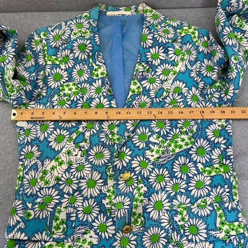 Vintage Lilly Pulitzer Men's Stuff Sport Coat Blazer Size 41 Daisy Peppy Zuzek - Picture 15 of 24
