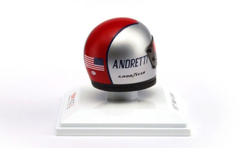 HELMET MARIO ANDRETTI FORMULA 1 1977 TEAM LOTUS True Scale Model 1:8 - Picture 2 of 2