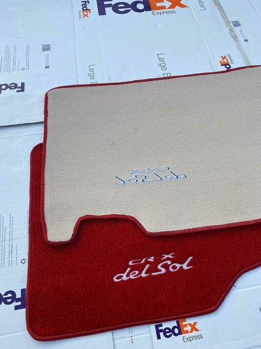 Fit For 1995-1997 Honda Civic Del sol Tailored Floor mats carpet RedLHD 2 SEATER - Picture 3 of 5