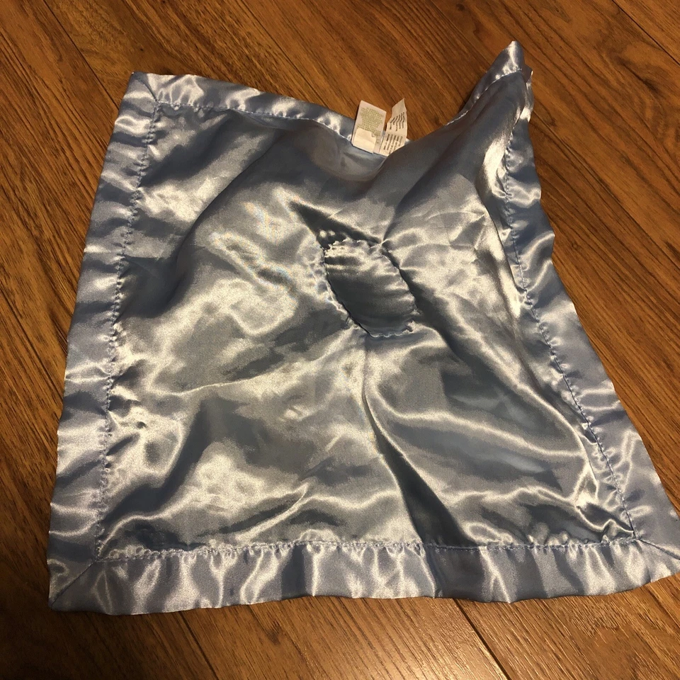 Manta de seguridad Circo Monkey Lovey bebé béisbol deportes azul satinado Foto 4 de 4