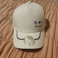 OFFICIAL BMW M MOTORSPORT RACING WHITE PUMA HAT / BASEBALL CAP