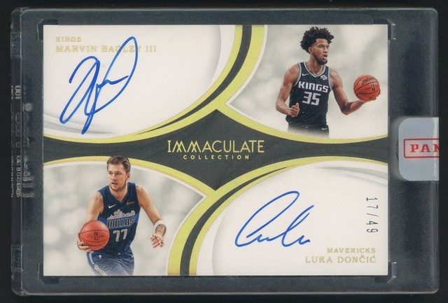 2018-19 Panini Immaculate Luka Doncic Marvin Bagley III RC Dual AUTO 17/49