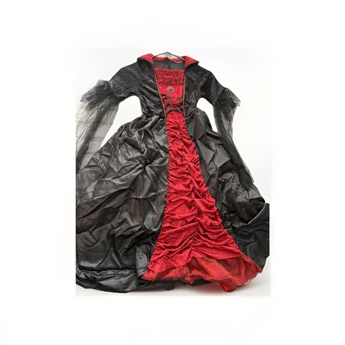 Victorian Vampiress Girls Halloween Fancy hoop Dress Vampire Costume Medium 7-10 - Picture 13 of 17