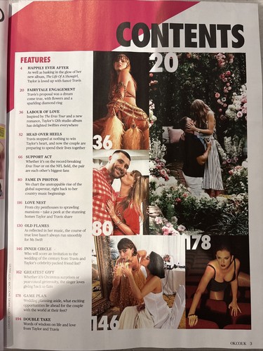 TAYLOR & TRAVIS - Taylor Swift & Travis Kelce  OK! Christmas Special Ed Magazine - Picture 2 of 15