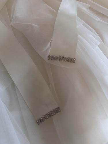 Jona Michelle Girls' Dress White Cream Flower girl Dress Size 6 - Picture 10 of 13