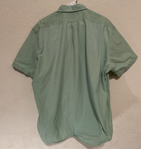 Polo Ralph Lauren Short Sleeve Button Shirt Size XL Green Purple Plaid READ - Picture 4 of 13