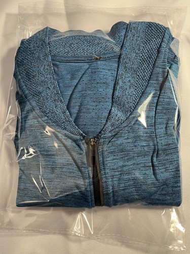 Lululemon Men’s Blue Short Sleeve 1/4 Zip Athletic Shirt Size M - Bild 14 von 15