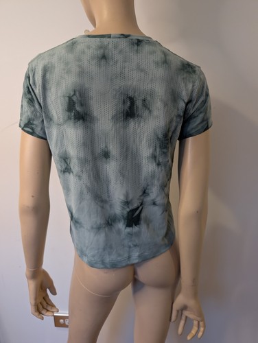 Lululemon Train to Be Short Sleeve Shirt M Blue Shibori Tie Dye Seamless Mesh - Bild 5 von 7