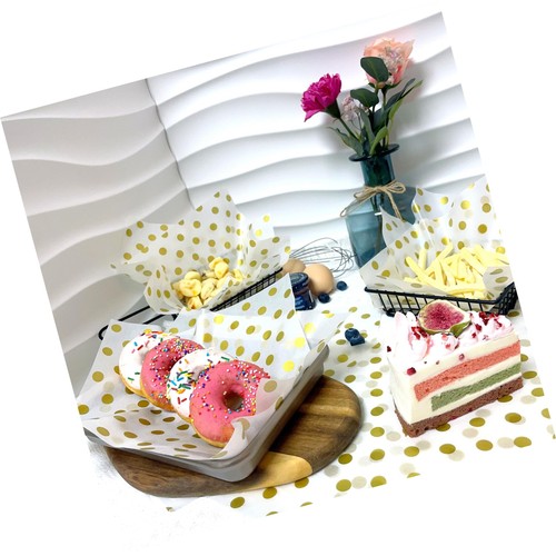 Goldpunkte Wachspapier Blätter Feinkostpapier Fach & Korb Liner Feinkostpapier Wachspapier B... - Bild 3 von 8