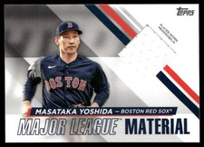 Masataka Yoshida 2024 Topps Major League Material Relics #MLM-MYO MEM Red Sox