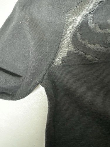 Top Monzón Mujer Talla 8 Negro Detalle Encaje Mangas Largas Excelente Estado - Imagen 6 de 13