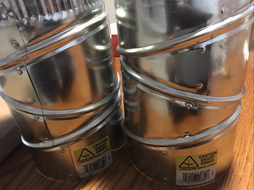 2 - 6 Zoll 90 Grad runder verstellbarer HLK-Kanalbogen verzinkter Stahl B90E6