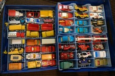 48 Vintage MATCHBOX Series Lesney Cars Trucks Case Lot Dodge Firebird 70's 80's
