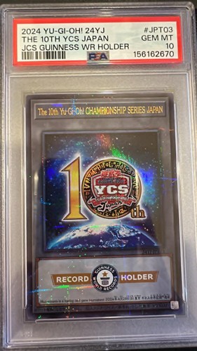 Yu-Gi-Oh! PSA 10 2024 GUINNESS Record Holder YCSJ The 10th JPT03 Token