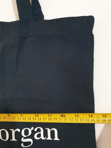 J.P. Morgan Chase Tote Bag Markenware Navy Blau Baumwollmaterial - Bild 6 von 7