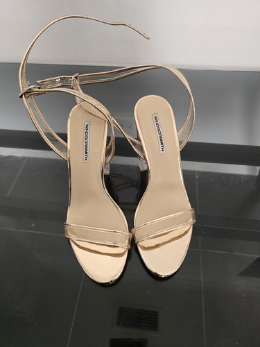 Windsor Smith Womens Gabriel Silver Clear PVC High Heel Strappy Sandals Size AU8 - Picture 3 of 5