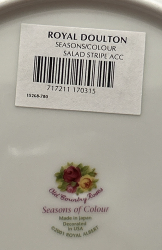 7 NEW Vtg Royal Doulton Old Country Roses Seasons Of Colour Royal Albert Plates - Picture 3 of 3