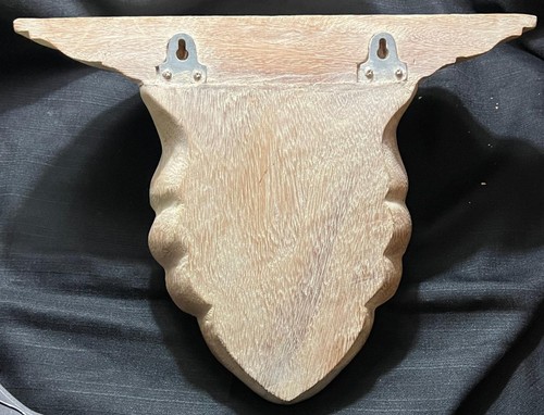 Geschnitzte Holz Muschel Muschel Form Holz Maritim Strand Haus Deko Halterung Regal - Bild 10 von 14