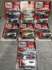 Auto World Premium Set A of 7 pieces Release 3 1/64 Diecast Model Cars b...