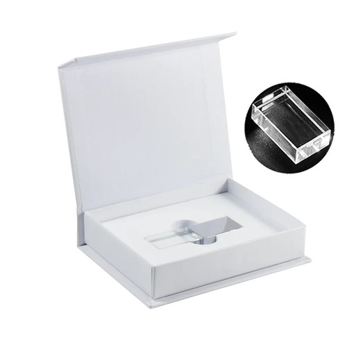 Blaue LED USB-Stick kostenlos individuelles Logo Kristall Speicherstick weiße Box Aufbewahrung - Bild 15 von 33