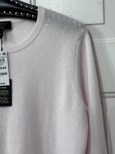 NWT Charter Club Luxury Sz M Womens Sweater Pullover 100% Cashmere Delicacy - Picture 4 of 13