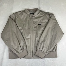 Vintage Members Only Jacket Mens XL Tan Iconic Racer Full Zip NWOT Bnfts Charity