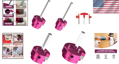 4-Piece PVC Reamer Kit - 3/4", 1", 1-1/2", 2" Sizes - Picture 2 of 7