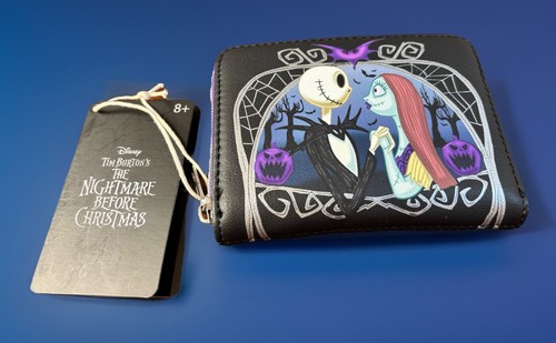 NUOVO CON ETICHETTA! Portafoglio Loungefly Disney Nightmare Before Christmas Jack Sally!