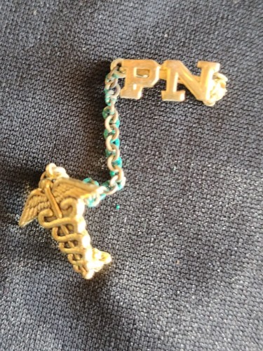 Vintage PN Practical Nurse Pin - Picture 2 of 3