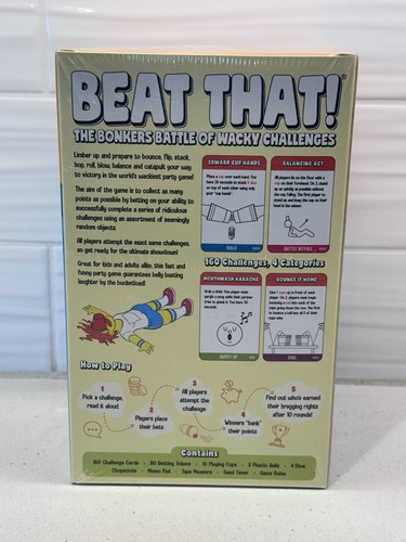 Beat That! Gioco The Bonkers Battle Of Wacky Challenges - Nuovo Sigillato - Foto 2 di 8