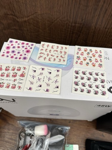 Modelones Gel Nail Polish Starter Kit UV Light Polish Filer Brush New - Picture 2 of 8