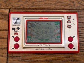 NINTENDO GAME & And Watch Mickey Mouse w/ BOX & Manual Booklet 1981 JAPAN