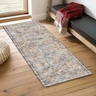 2'6'' x 8' Washable Area Rug - Low Pile Soft Vintage Indoor Rug for Living, D...