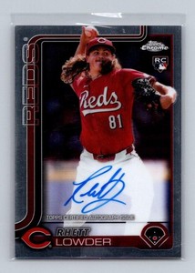 2025 Topps Chrome #RA-RL Rhett Lowder Rookie Autographs AG3