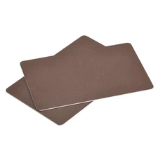 Blank PVC Cards Brown 30mil for ID Badge Printer, Graphic Quality, Pack of 50