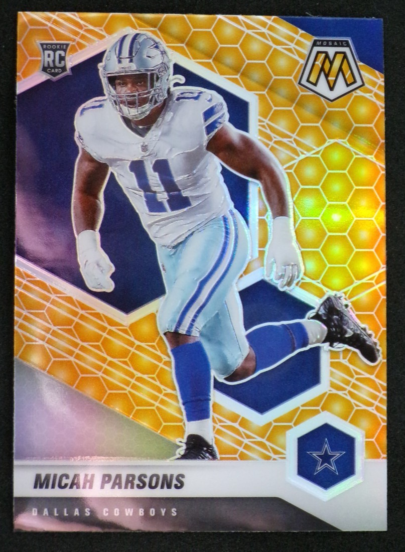2021 Mosaic Honeycomb Prizm #362 Micah Parsons Dallas Cowboys RC SSP