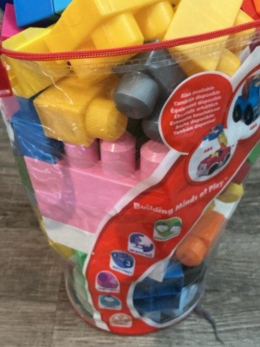 Large Bag Of Large Mega BLOKS For Toddler- Easy To Manipulate - Picture 2 of 6