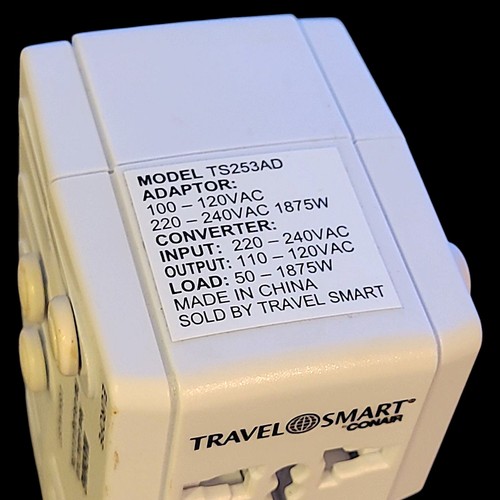 Travel Smart by Conair All-In-One Adapter TS253AD - Picture 3 of 7