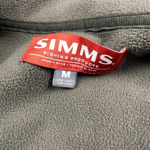 Simms Rogue Fleece Jacket Mens Brown Medium Fishing Softshell Full Zip - Picture 5 of 10