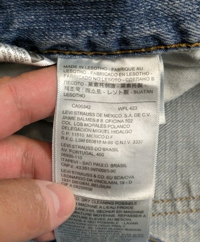 Levi's 527 Herrenjeans Größe 36 x 30 schmal Bootcut Denim Baumwolle Reb Tab Träger - Bild 10 von 15